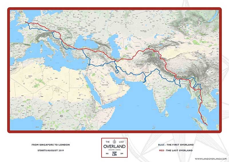 Last Overland Map With Trip Route